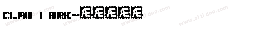 CLAW 1 BRK字体转换